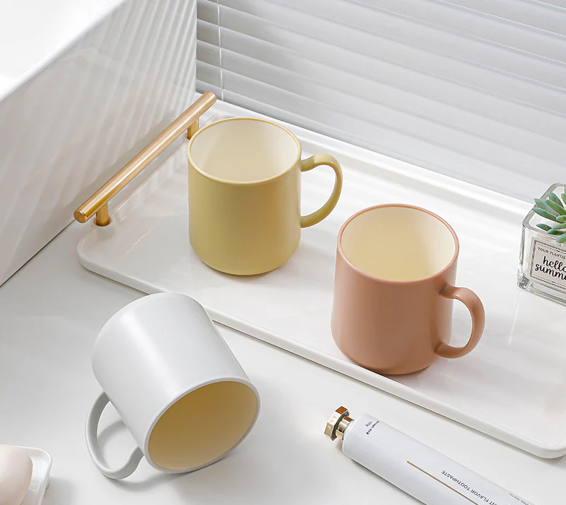 High-quality household toothbrush cup, stylish design, suitable for couples, perfect for washing and brushing teeth, and mold-resistant. - Image 3