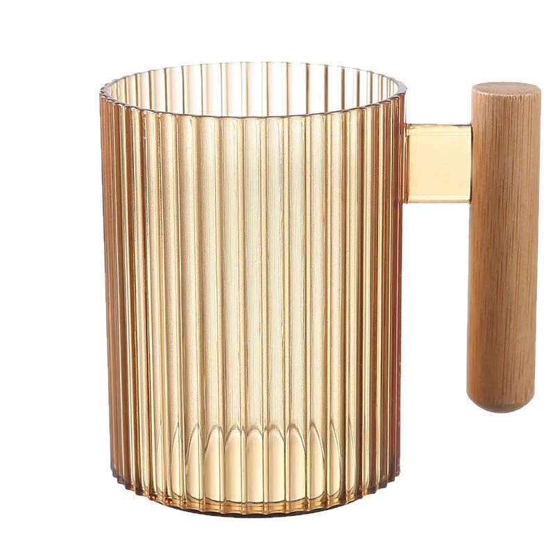 Luxury transparent mouthwash cup, stylish design, large capacity, suitable for home use, couples, toothpaste and toothbrush storage, plastic toothbrush cup. - Image 3