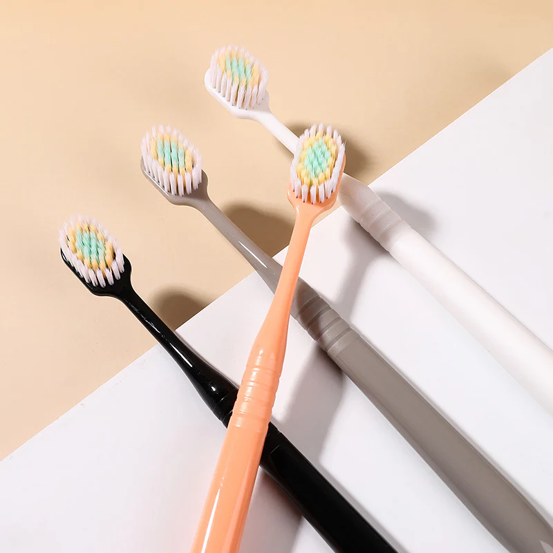 New Simple Soft Bristle Toothbrush for Students, Adults, and Home Use - Manual Double Cleaning Toothbrush - Image 2